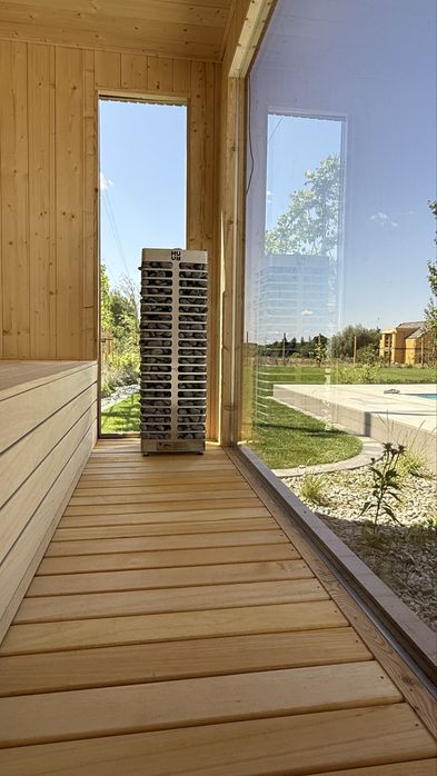 Sauna ogrodowa PREMIUM na wymiar z montazem na miejscu.