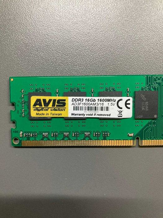 Оперативная память DDR3 16Gb для систем AMD AVIS AD3F-1600AM3/16