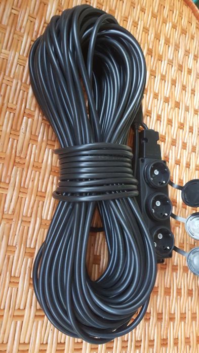 Подовжувач, Удлинитель ПВС 2х1,5 10,20,30,40,50 метр (вилка, розетка)