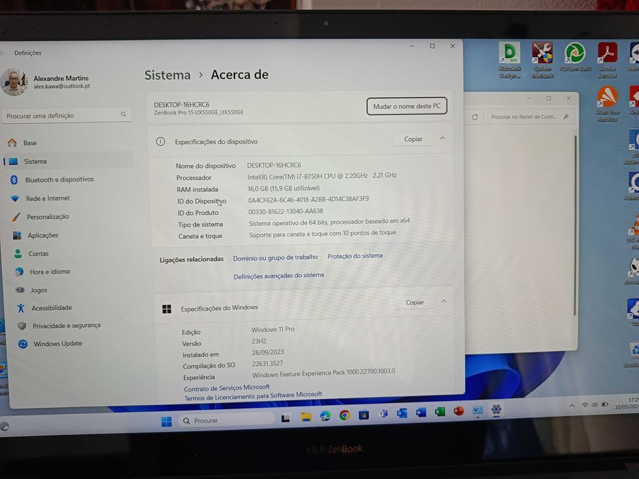 ASUS ZenBook Pro UX550GE 15.6" 4K Touchscreen – 1 TB M.2 SSD – 16 GB DDR464750949736321124