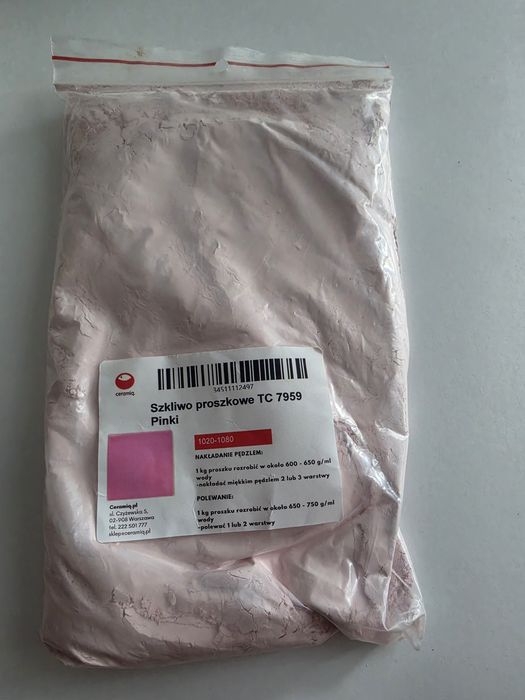 Zestaw szkliw ceramicznych niskotemperaturowych - różne kolory