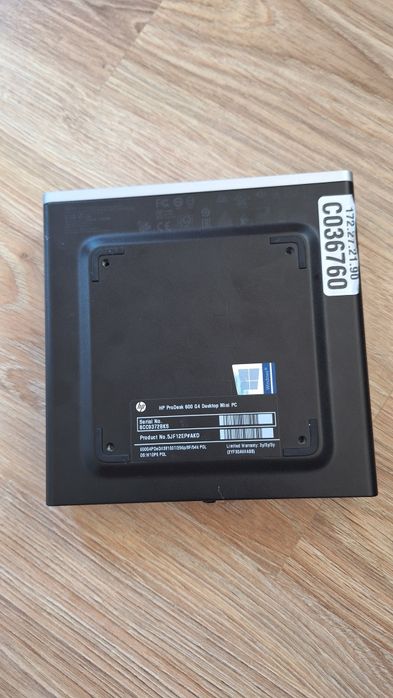 HP ProDesk 600 G4 i3-8100T / 8GB / 256GB NVMe / Win 11 Pro / Stan Idea