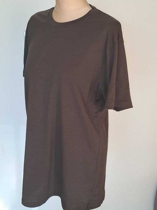 T-shirt męski koloru brązowego - rozmiar XL- Nowy bez metki