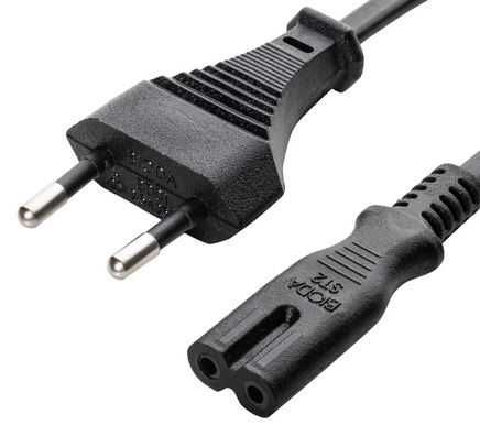 ZASILACZ ACT 12V 3,8A 45W WTYK 5,5 X 2,1 mm + kabel ósemka 1-2m czarny