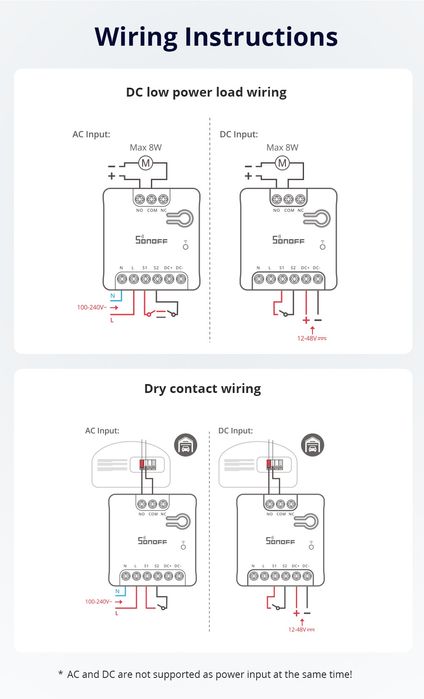Sonoff Mini-D умное вай-фай реле Matter