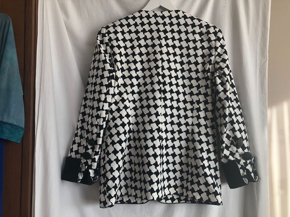 żakiet  czarno- biały 42