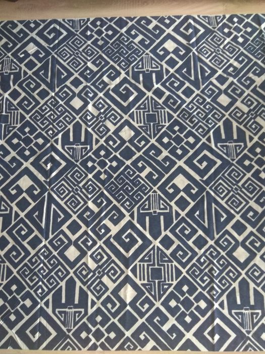 Bawełna Biało-granatowa tkanina do szycia