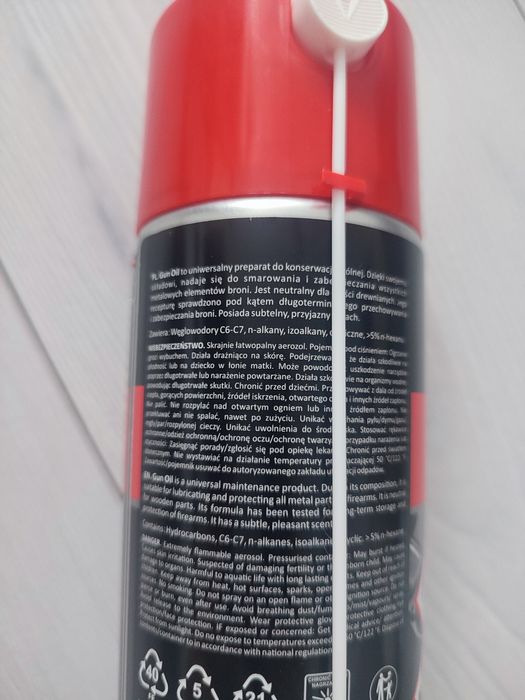 Gun Oil olej smar do broni w sprayu uniwersalny nowy 400ml ProTechGuns