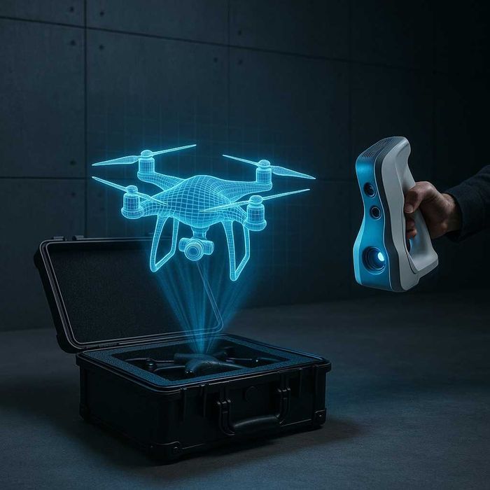 Skan 3D + model CAD na podstawie elementu