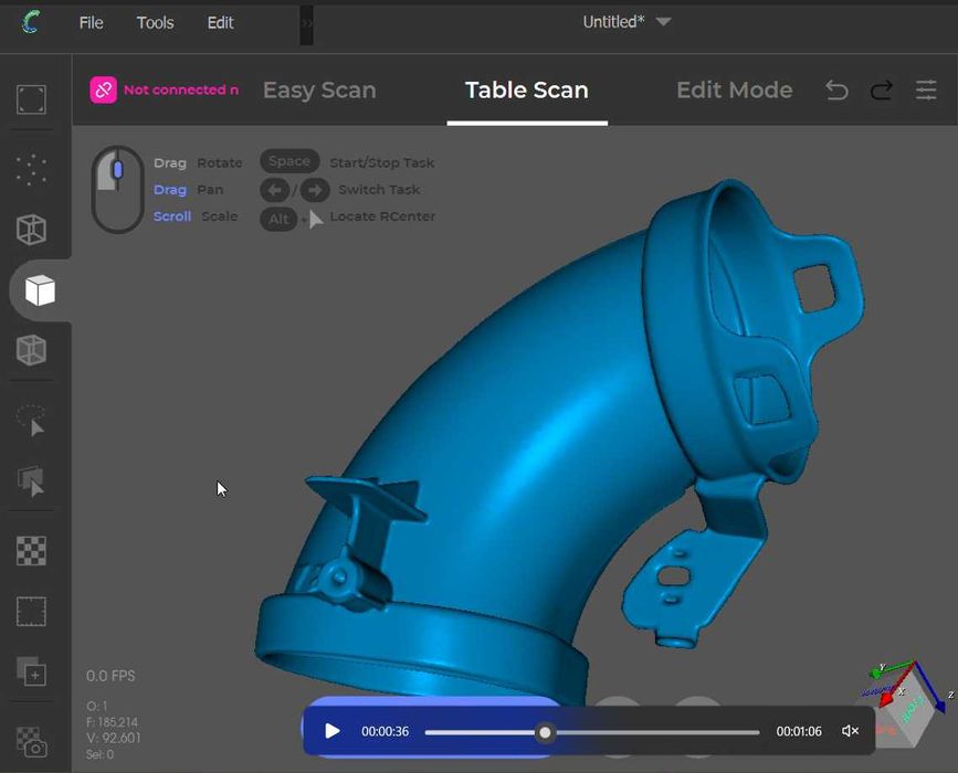 Skaner 3D Creality CR-Scan Lizard – Zestaw Luxury + Color Kit