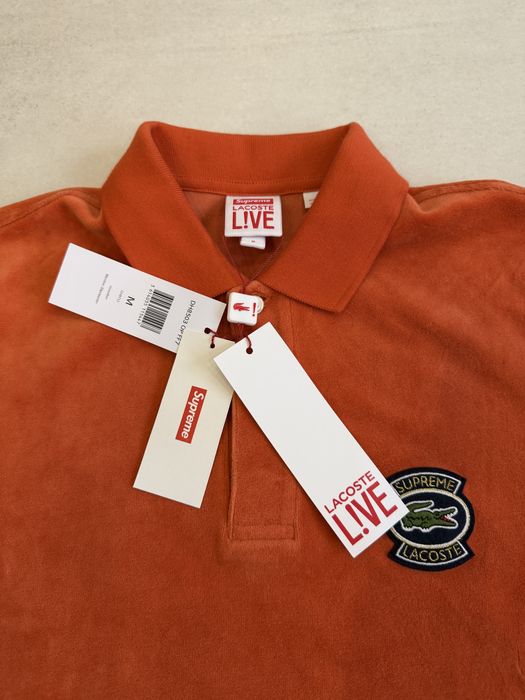 Оригінальна поло Lacoste x Supreme розмір М