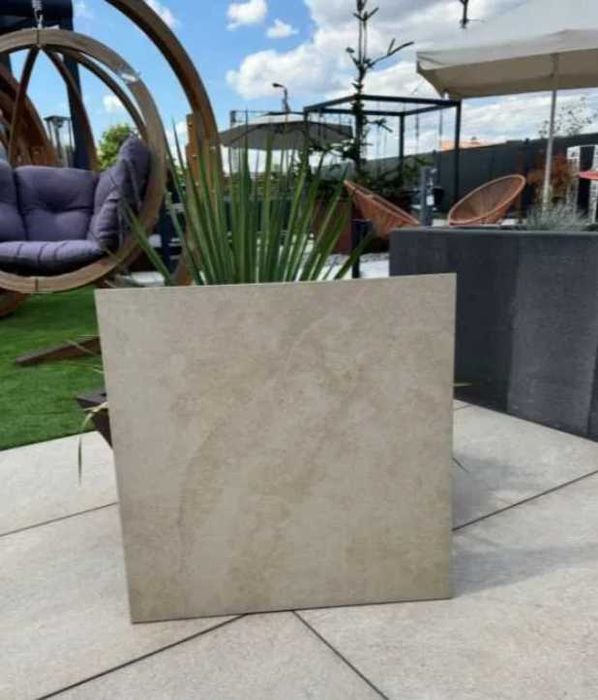 Gres 2 cm na Taras ogrodowy 60x60 PIZARRA CREAM Gres Szkliwiony