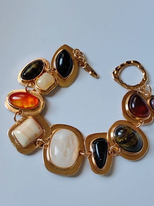 Bransoletka vintage złoto retro boho