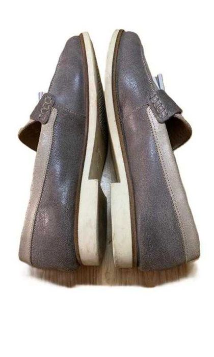 Чоловічі кожані лофери з кісточкой geox