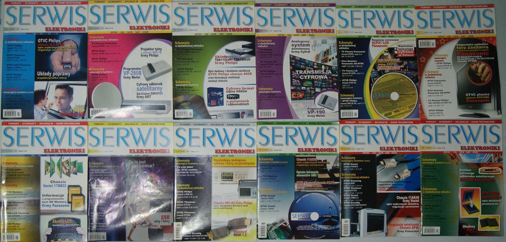 Serwis Elektroniki 2008 - czasopismo dla serwisantów RTV