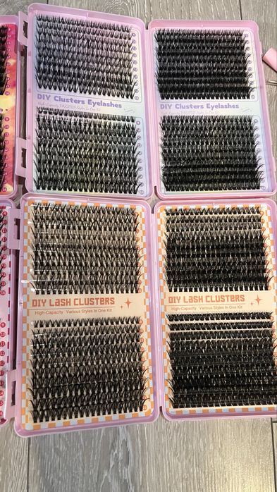 Kępki sztuczne rzęsy duzy zestaw 3200 szt