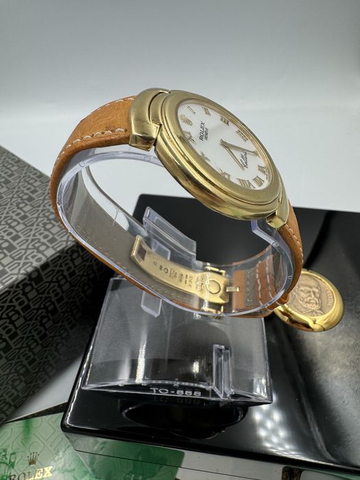 Złoty Rolex Cellini Pełen zestaw