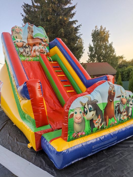 Wynajem dmuchanej zjeżdżalni komunia urodziny dmuchaniec imprezy