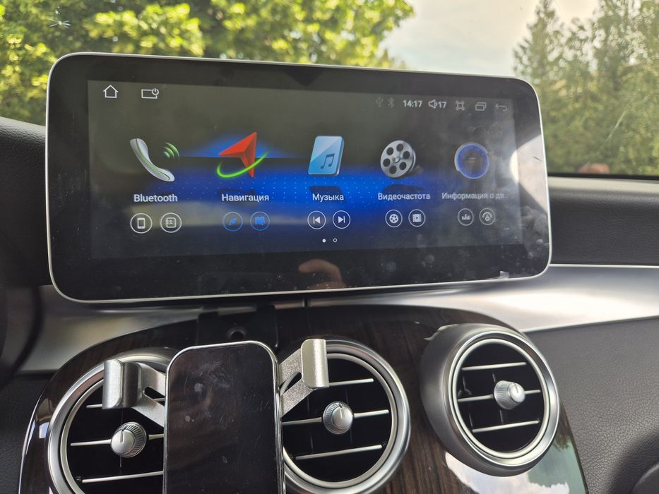 Андроид 14 беспроводной Car play для Мерседес C-Class W250, GLC X253