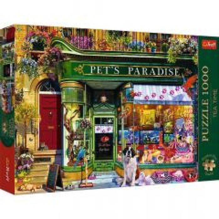 Puzzle 1000 Raj dla zwierząt TREFL pudełko,406x272 mm