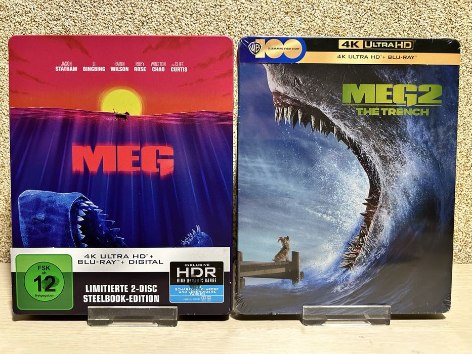 Steelbook 4K Ultra HD Blu-ray Веном 1-3/ Джокер 1-2/ Мег 1-2/ Шазам 1-2/ Лара Крофт 1-2