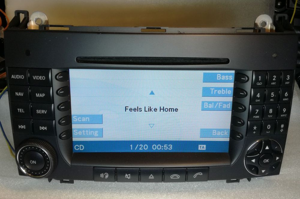 MERCEDES W169, W245 PL MENU! Vito Radio Nawigacja Bluetooth - opcja