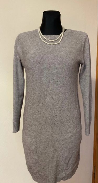 Sukienka swetrowa długi sweter kardigan na zimę N Everyday kieszenie