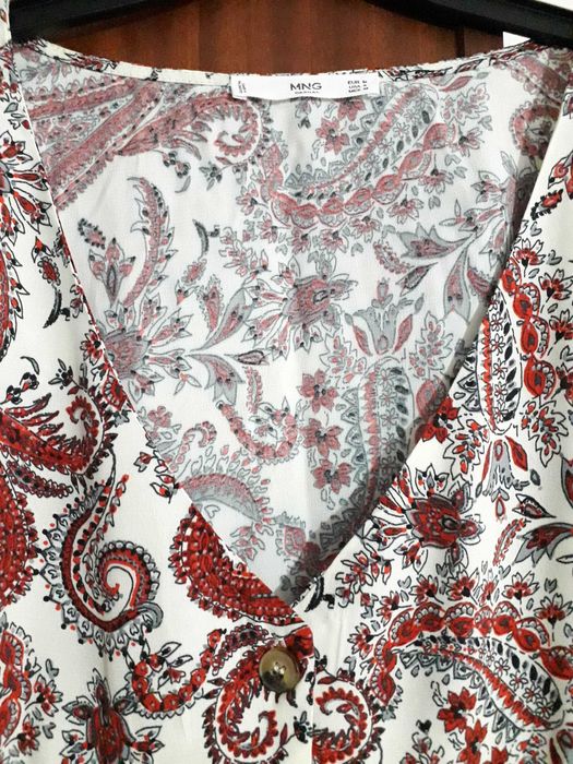 Vestido comprido com cornucópias da Mango T: M Novo