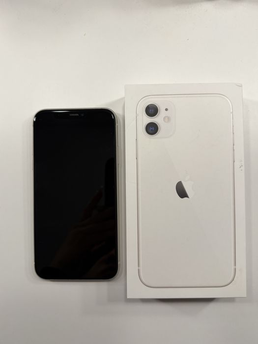 iPhone 11 64 GB biały – stan idealny, komplet pudełko + ładowarka
