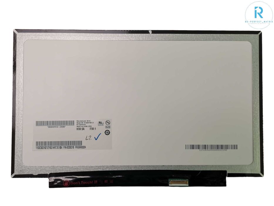 Matryca oryginalna LED TN matowa 12,5 " 1366 x 768 IVO M125NWN1