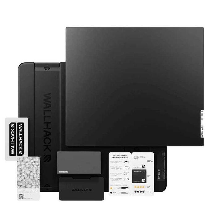 Glass Mousepad Wallhack SP-005 (Black)