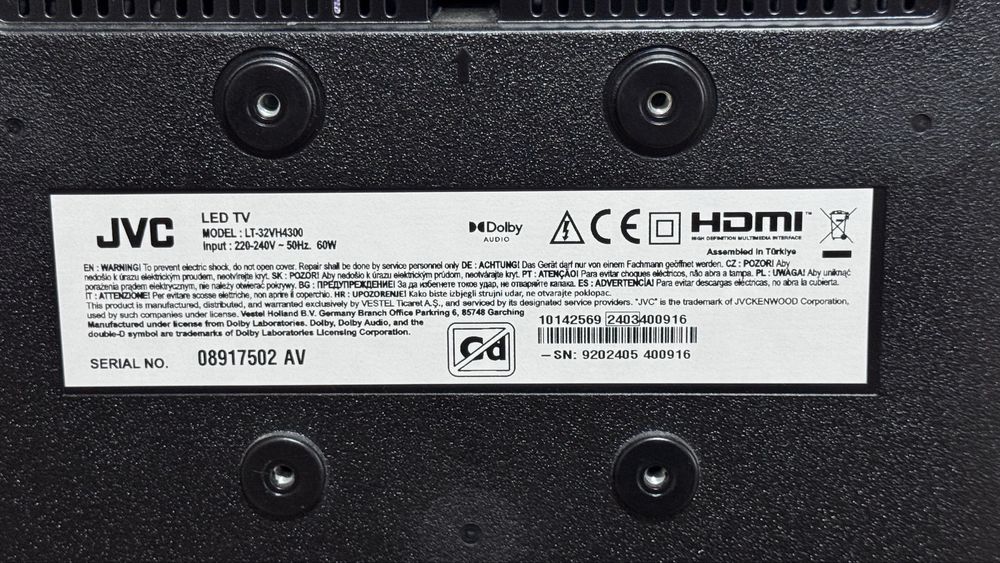 JVC TV 24" (LT-24VH52M)