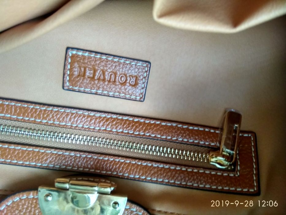 Skóra Nowa skórzana torba ROUVEN