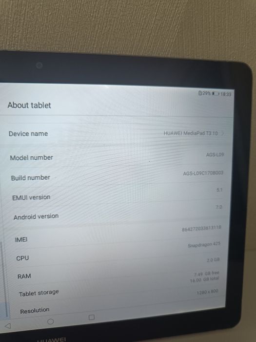 Huawei MediaPad T3 10
