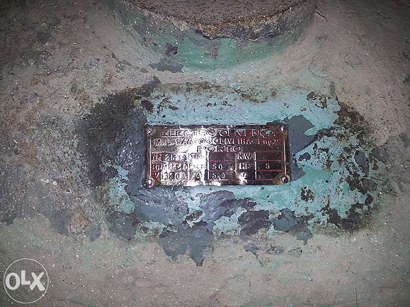 Motor Elétrico 1440 rpm; Freq: 50; A: 5,9; HP: 5