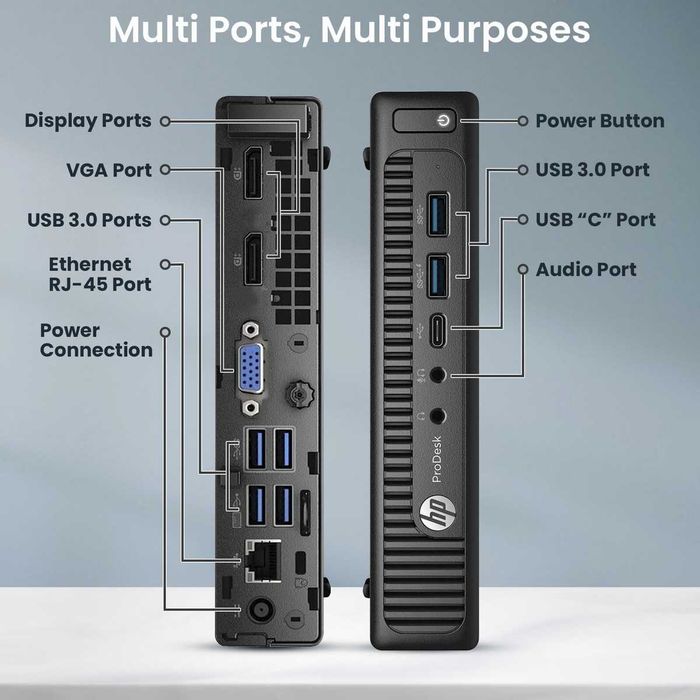 Продам HP EliteDesk 800 G2 DM - i5-6500 16GB DDR4 SSD M.2 128GB NVMe Wi-Fi Win11 Pro UA