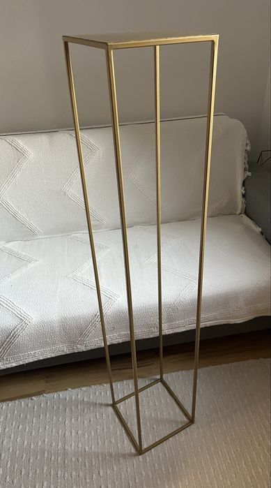 Złoty nowoczesny kwietnik stojący 130 cm LOFT