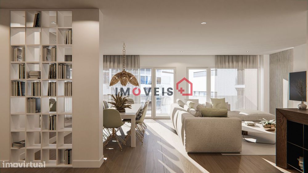 Apartamento T3 c/ terraço no rés de chão – centro da cidade