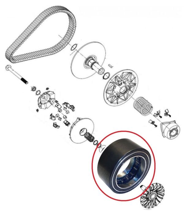 Обгонная Муфта вариатора CF-moto 450.550.625 0GR0-051300