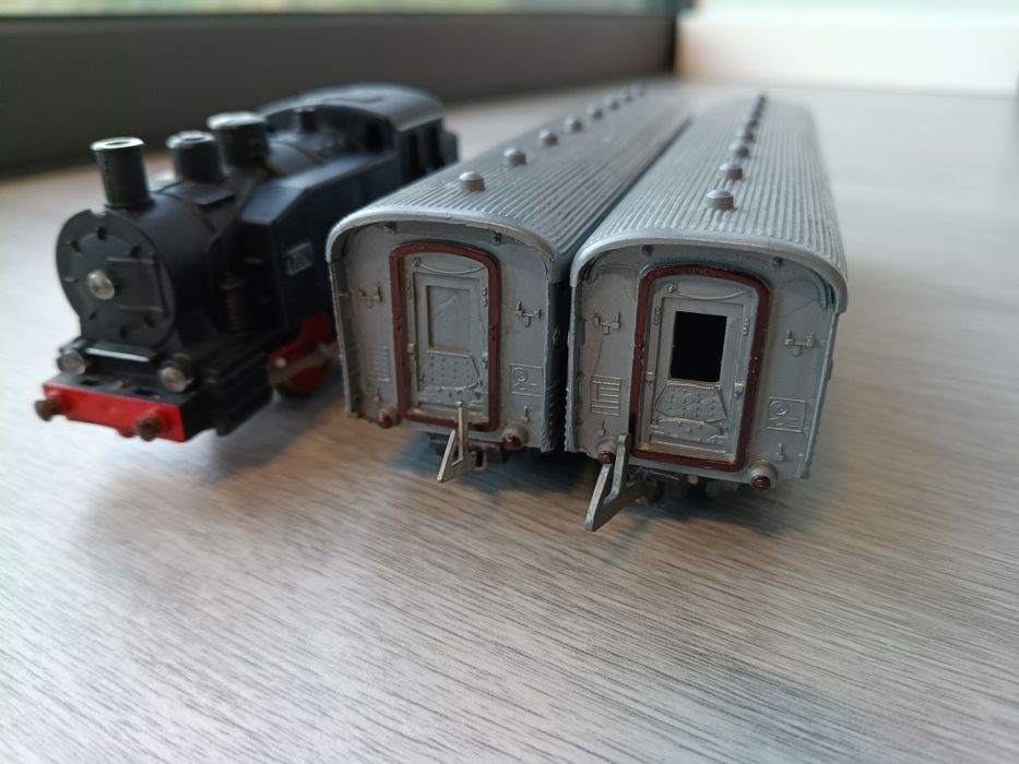 Locomotiva a vapor Jouef DC + carruagens, H0, 1/87