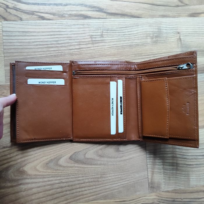 Portfel męski ze skóry naturalnej