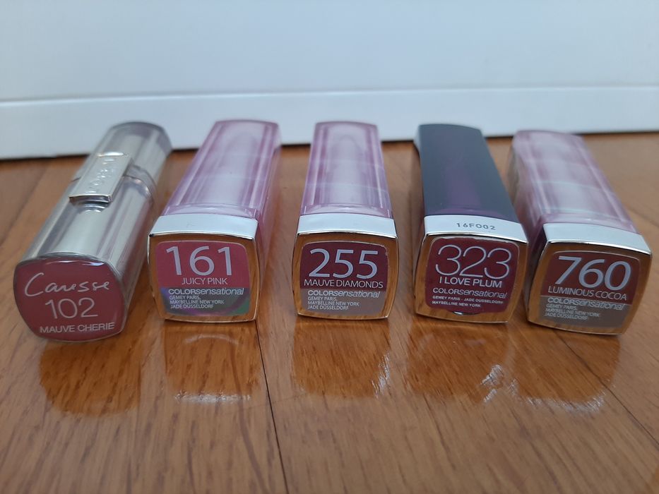 Batons e Gloss L'Oréal, Maybelline e HR