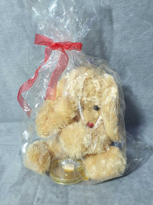 Maskotka paczka Mikołajowa święta zajączek Prezent