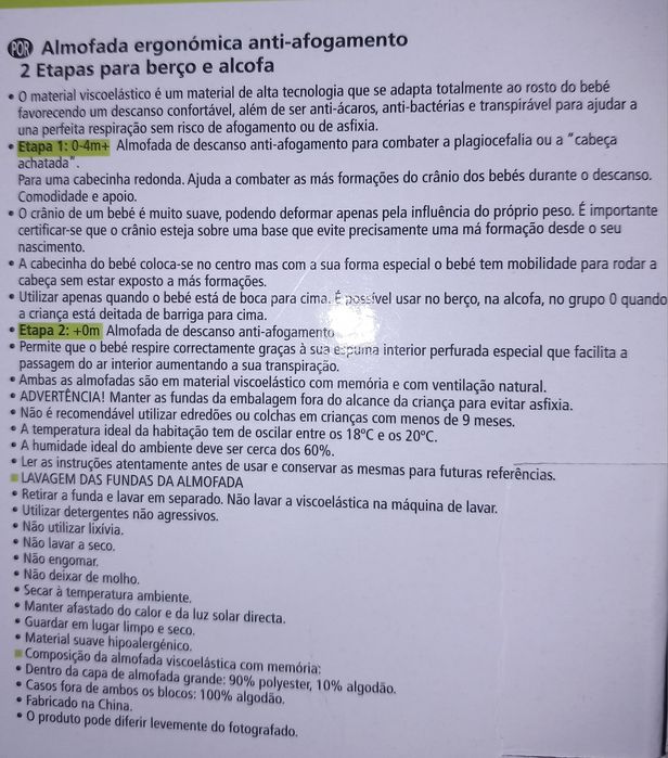 3 Almofadas para bebé e amamentação