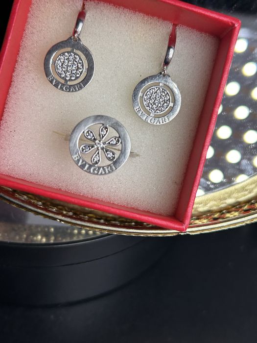 Набір прикрас Bvlgari серебро 925 пробы !