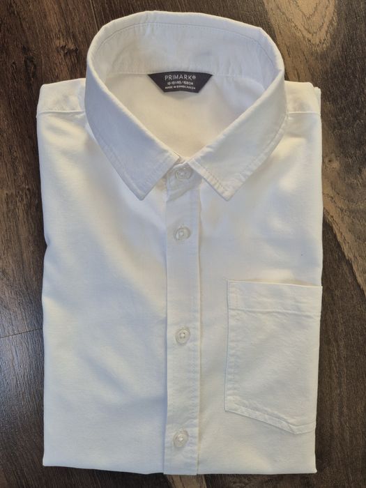 Koszula biała ,galowy dla chłopca r.158