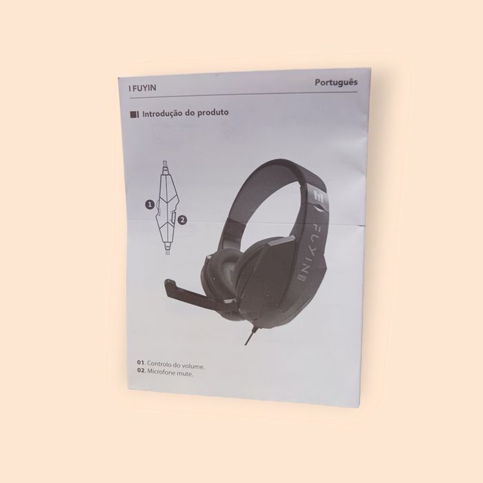 Auscultadores Gaming com fio INDECA Fuyin 2 (Azul e Preto)64738475183874123