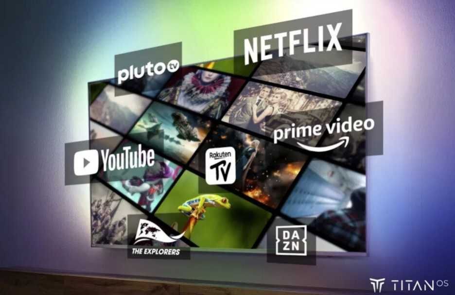 Telewizor  LED Philips 75PUS8919/12: 4K 144 Hz Titan OS, Ambilight x3