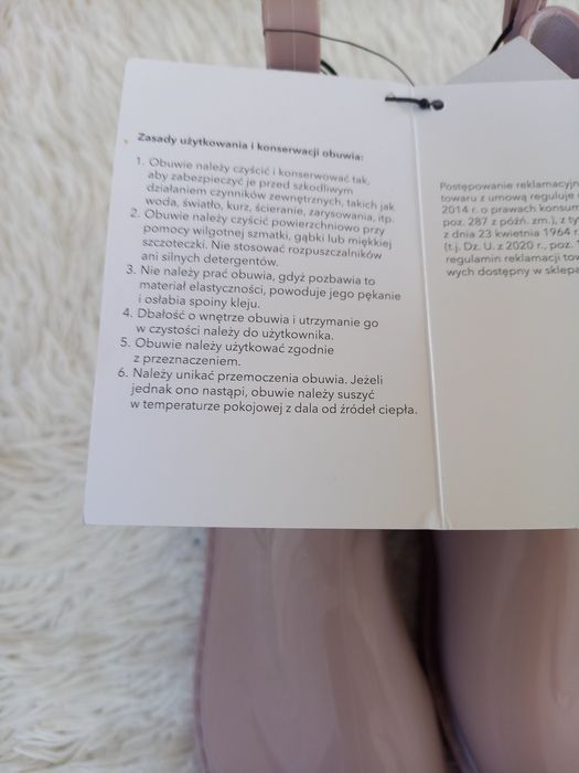 Kalosze damskie krótkie rozmiar 37