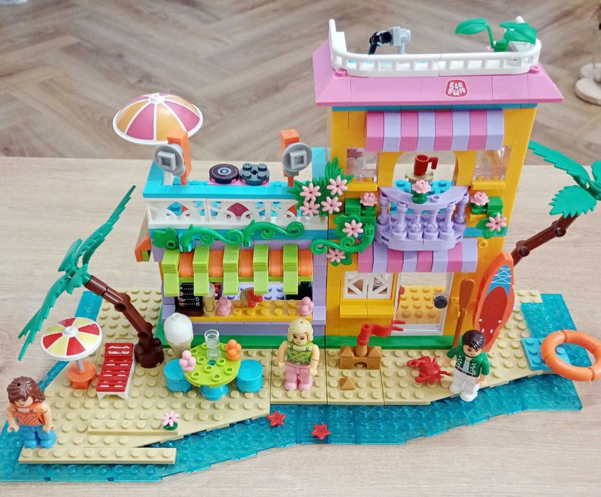 Klocki ELEFUN Wakacje nad morzem 850 elementów - BARDZO DUŻY zestaw klocków typu lego